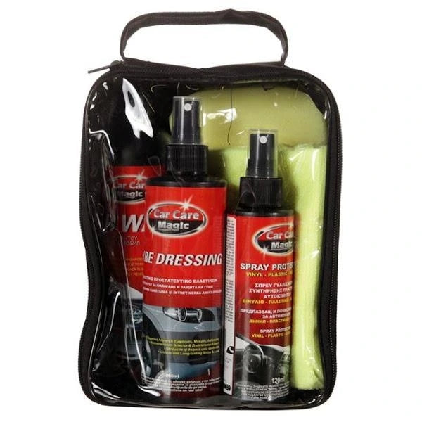 Kit pentru intretinere auto Car Care Magic, 5 piese