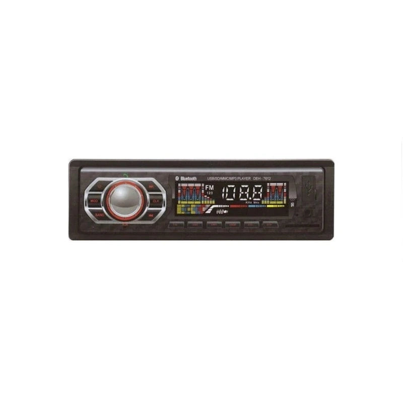 Radio MP3 player auto bluetooth, USB, SD, AUX, 4x60W, telecomanda DEH-7612