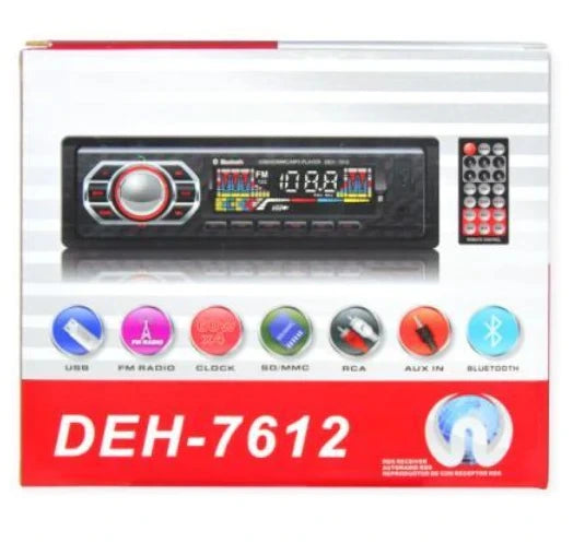 Radio MP3 player auto bluetooth, USB, SD, AUX, 4x60W, telecomanda DEH-7612