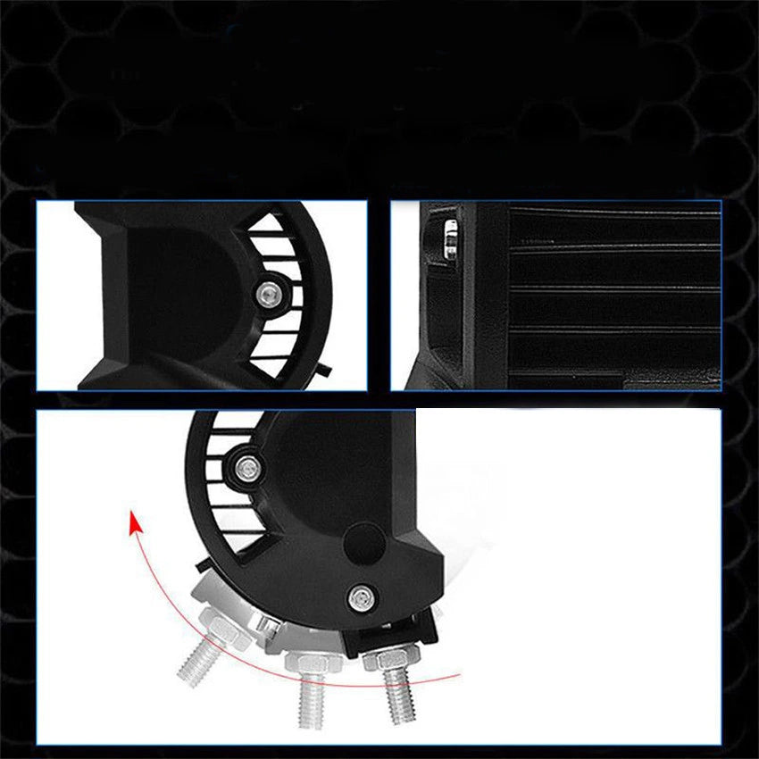 Set 2 proiectoare auto led 72W, 24 Led-uri