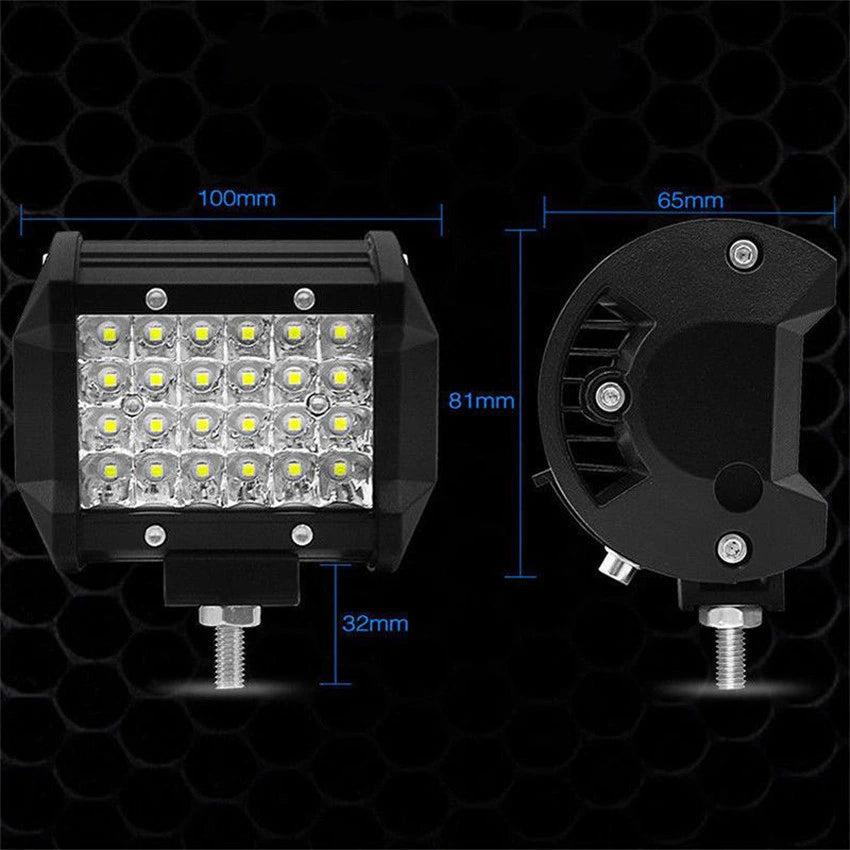 Set 2 proiectoare auto led 72W, 24 Led-uri