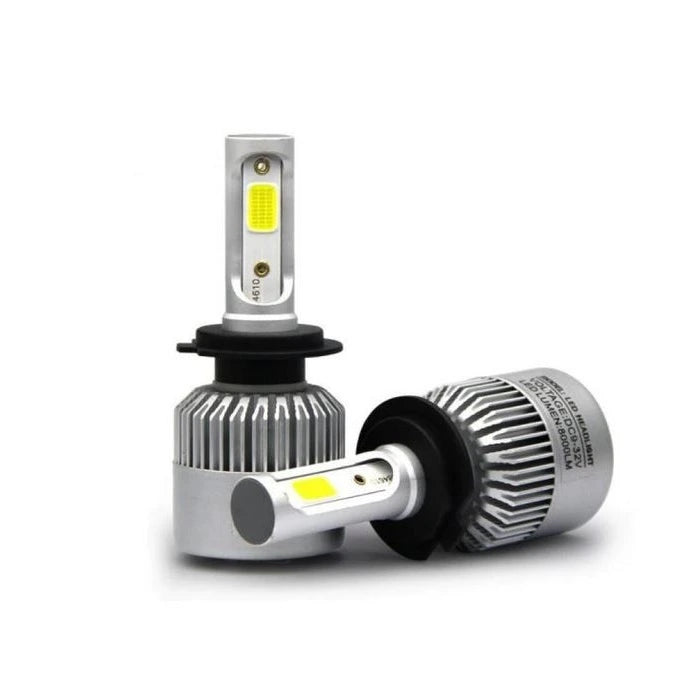 Set 2 becuri auto LED C6 H7 6500K 3800 lumeni