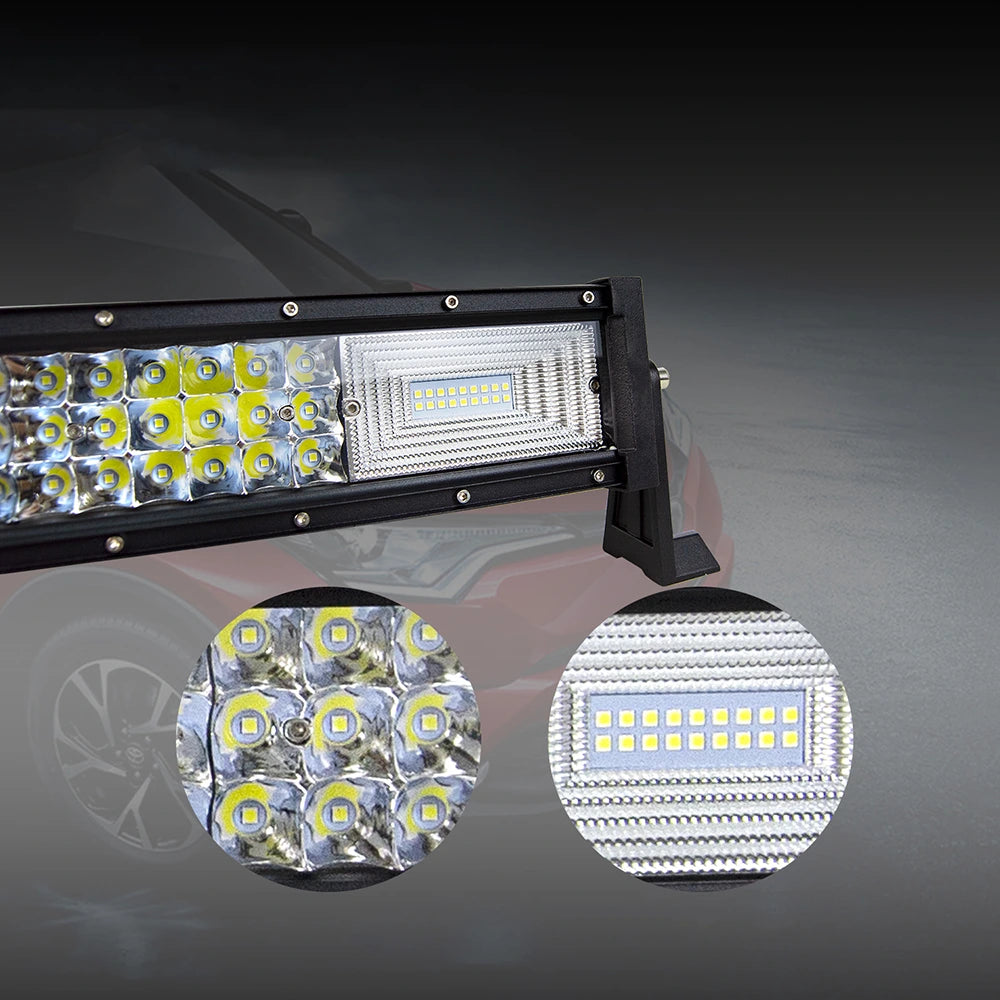 Proiector auto LED cu suport, 90 SMD, 388W, 53 cm, 12/24V, 6000K