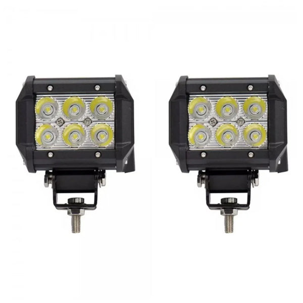 Set 2 proiectoare dreptunghi, 6LED, 120W/set