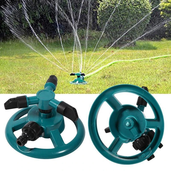 Set 2x Stropitoare rotativa cu 3 brate reglabila pentru gazon