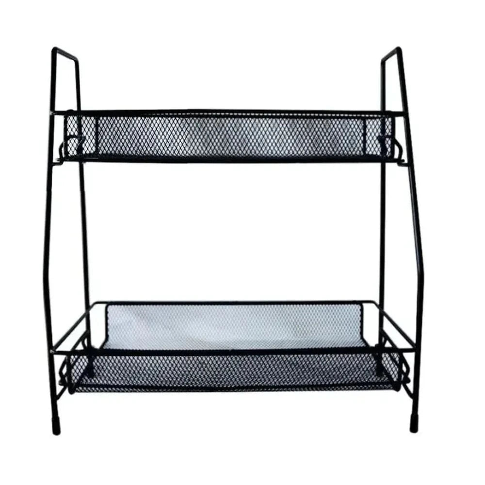 Suport organizator din metal cu 2 etajere