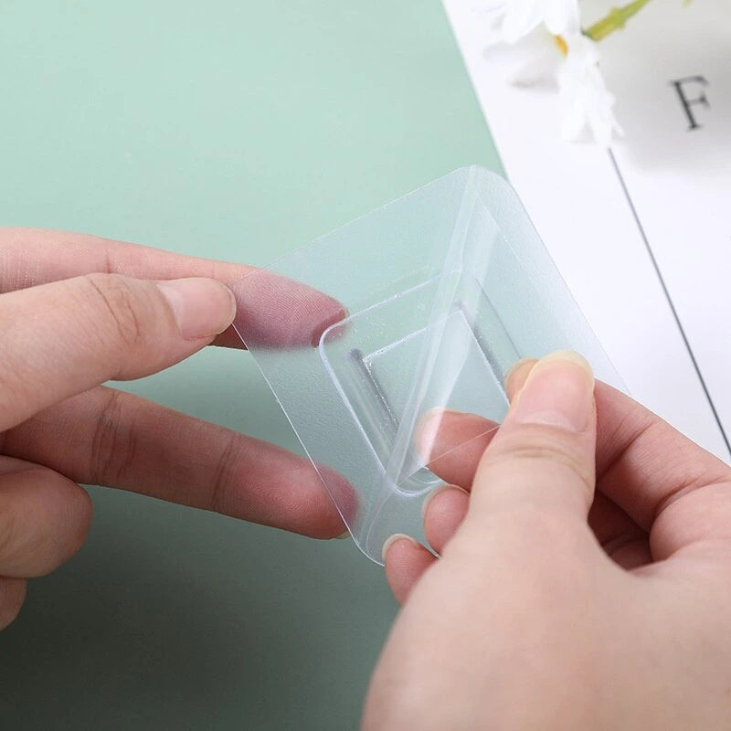 Set 10 x Suport dublu autoadezivi pentru perete