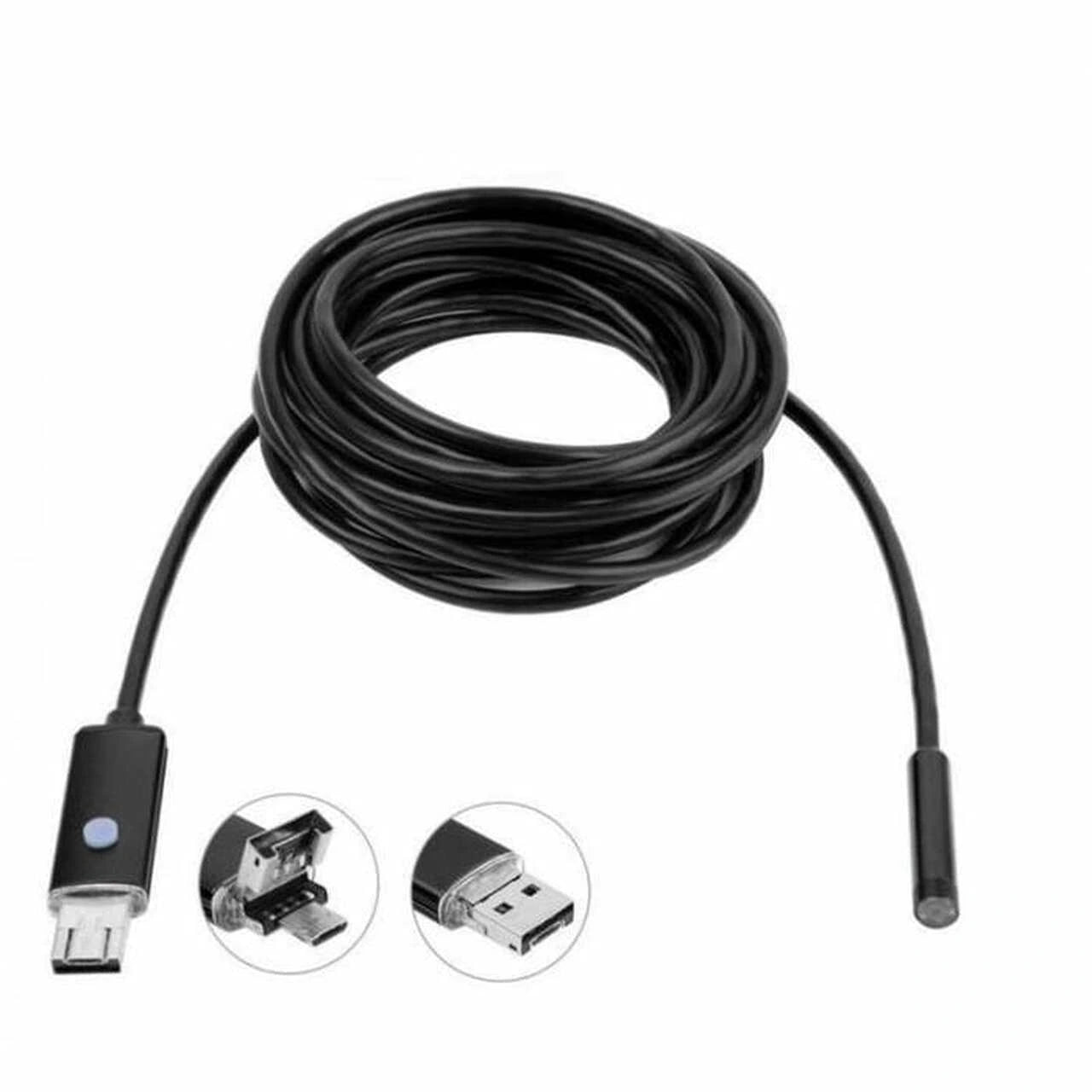 Camera endoscop 2 in 1 pentru Android si Windows, waterproof, 5 metri