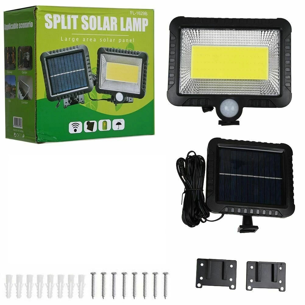 Lampa solara FL-1629B, senzor de miscare,100 LED,30W