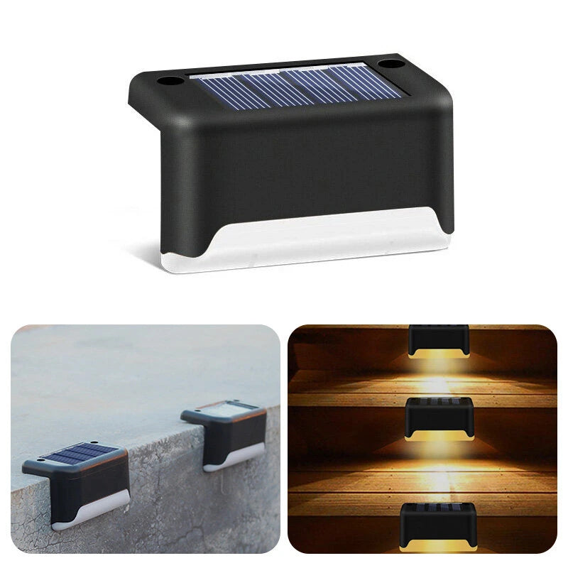 Lampa solara cu senzor de lumina pentru trepte si terase