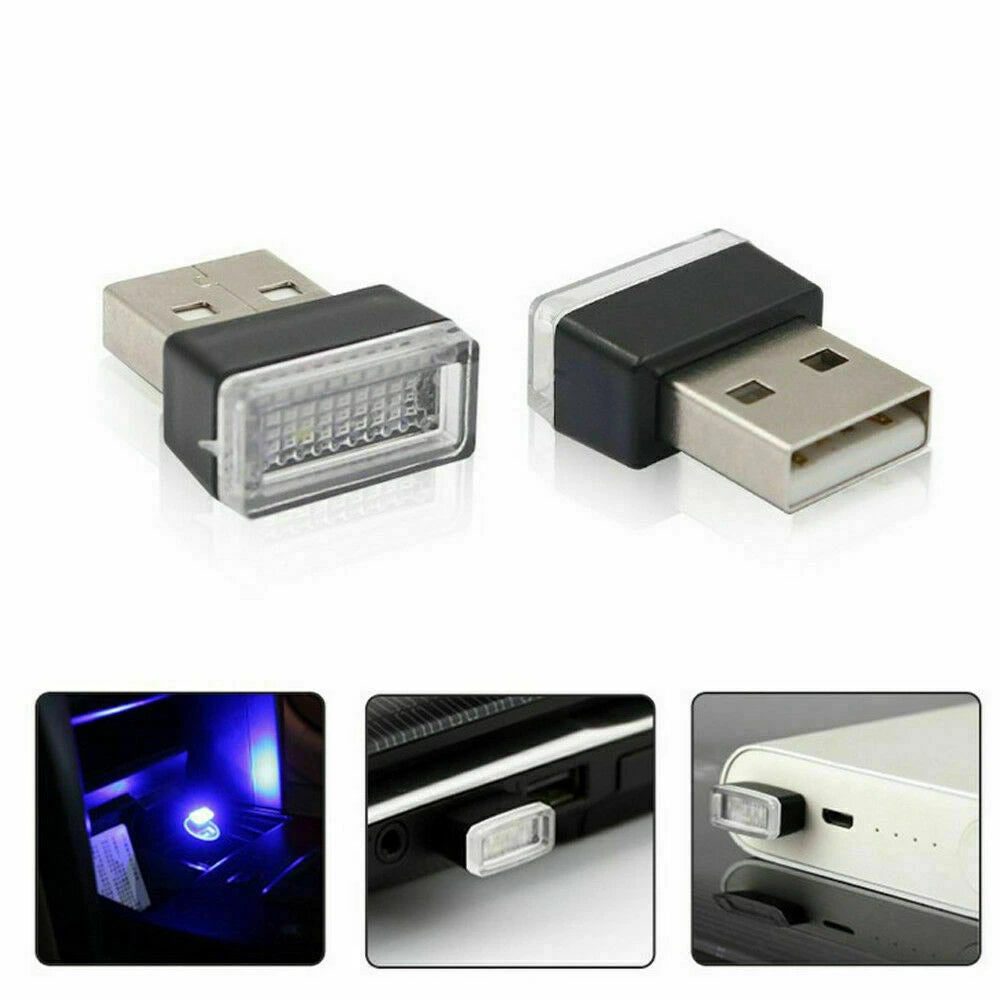 Set 5x mini lumina ambientala USB LED Auto, multicolor