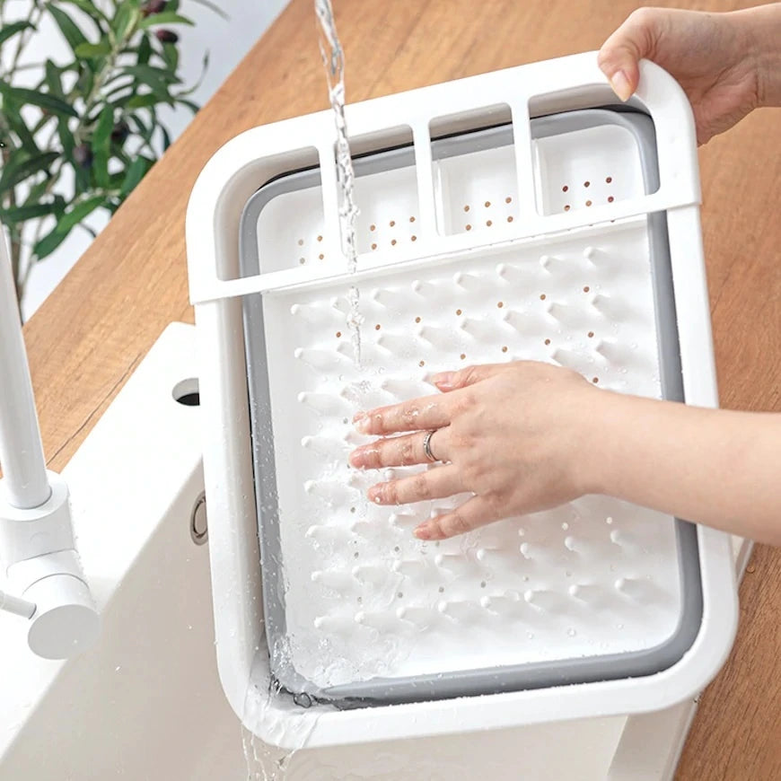 Uscator pliabil pentru vase si tacamuri, 38 x 29.3 x 4.7 cm
