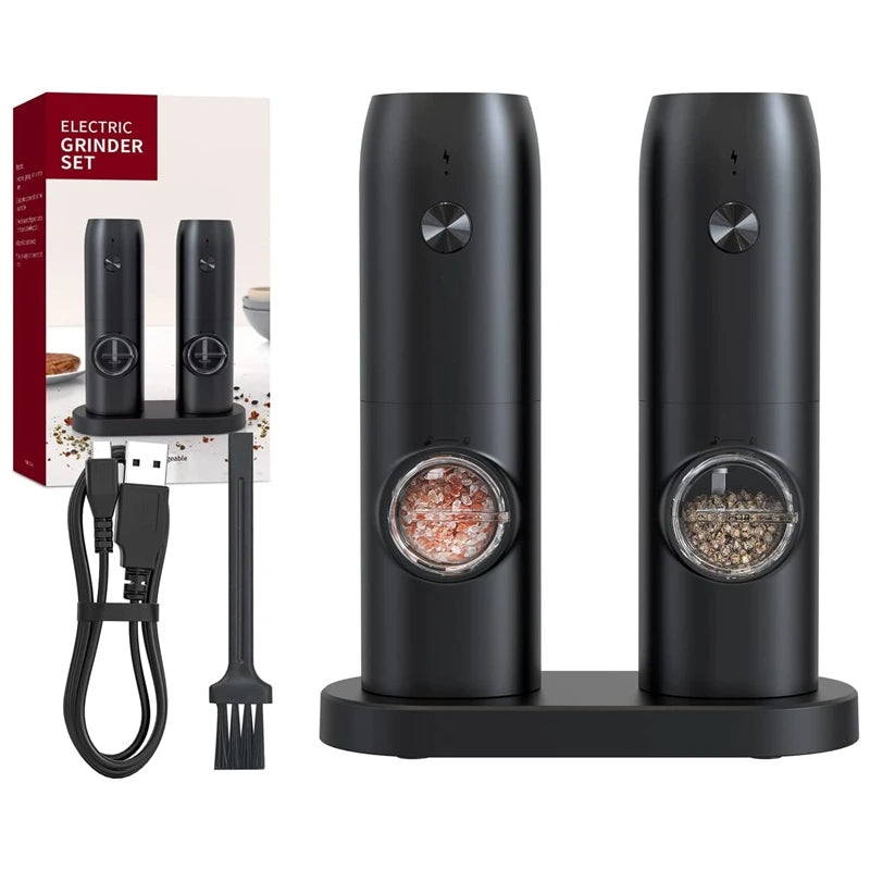 Set 2 Rasnite Electrice pentru sare, piper sau condimente