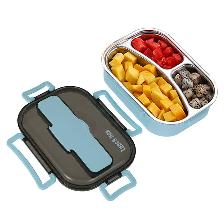 Caserola termica din inox, 3 compartimene