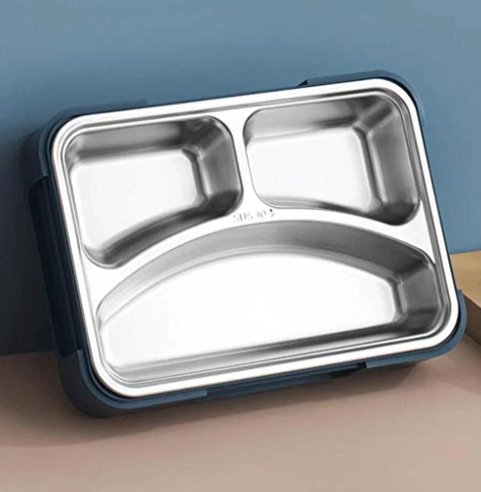 Caserola termica din inox, 3 compartimene