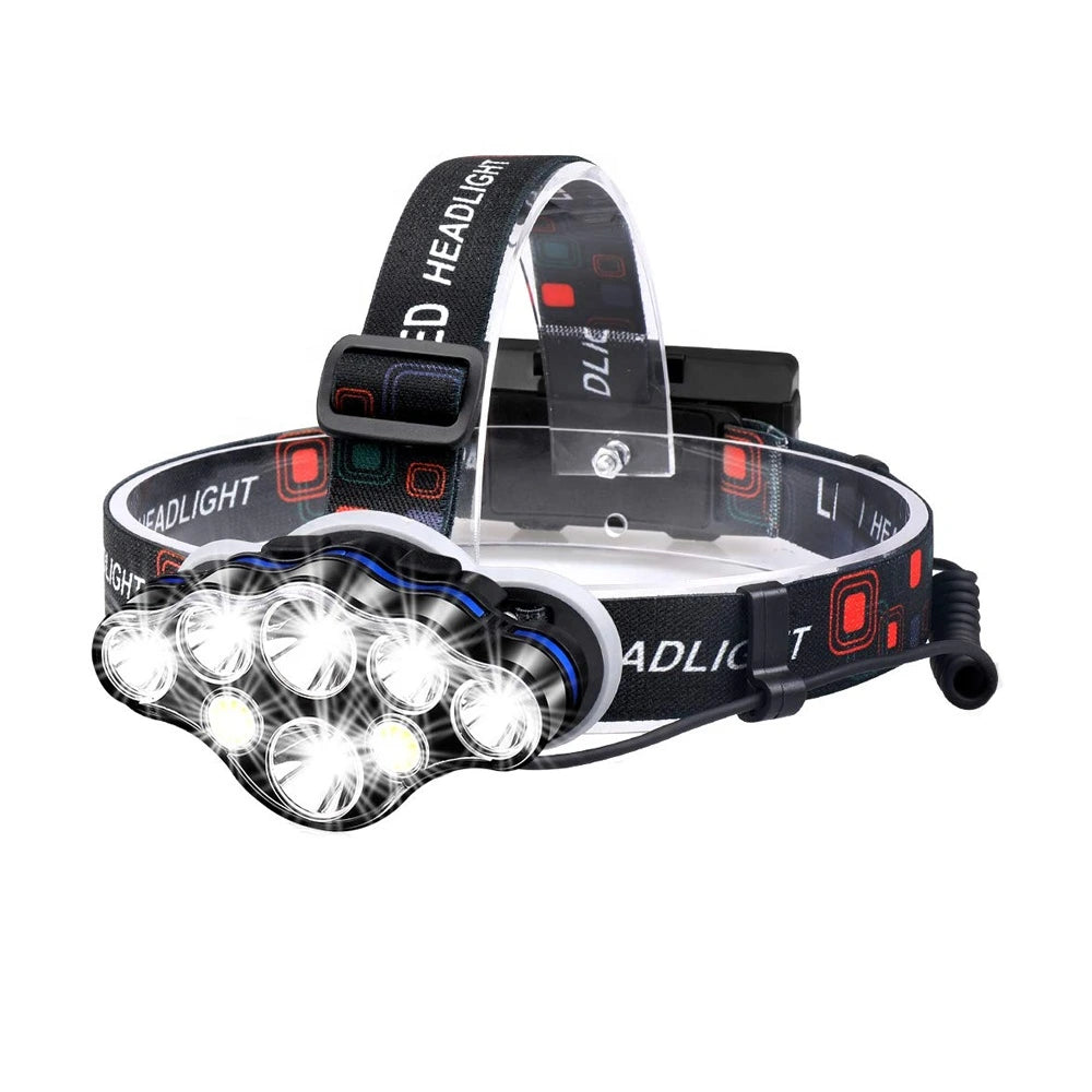Lanterna de cap cu 8 LED-uri Waterproof