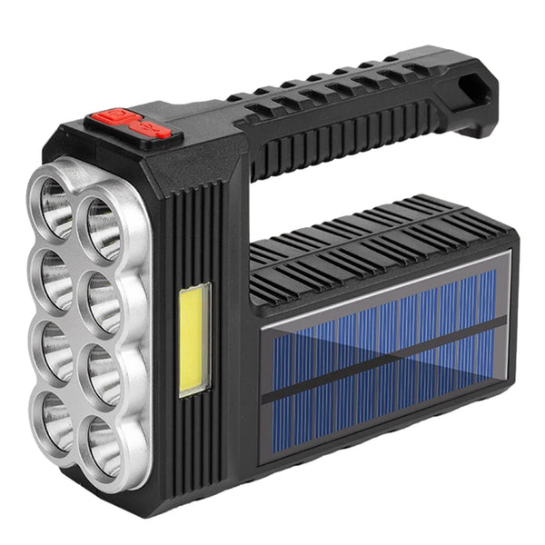 Lanterna cu 8 nuclee,LED COB si incarcare solara si USB