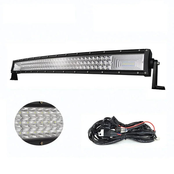 LED Bar auto curbat, Offroad,405W/12V-24V,80 cm,135 Led +kit cablaj