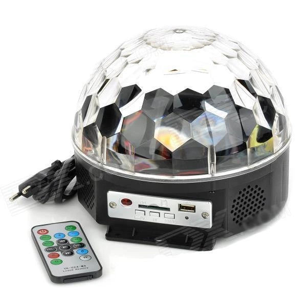 Proiector Disco Led Magic Ball Light cu telecomanda si Redare Audio MP3 + Stick cadou