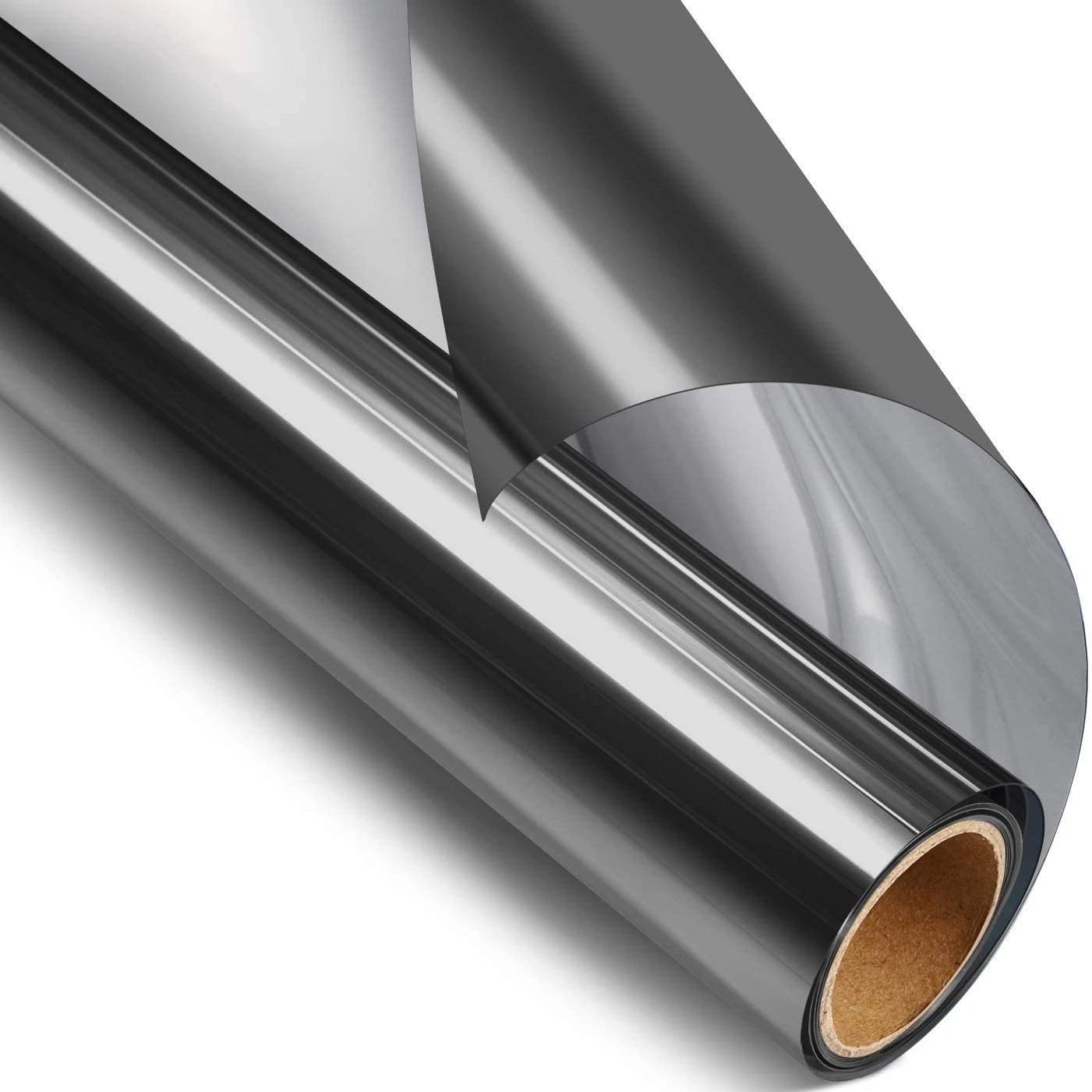 Folie reflexiva pentru geamuri interioare, cu efect de oglinda, protectie solara UV,60X300,neagra