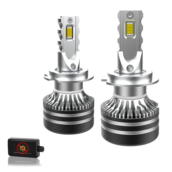 Set 2 becuri auto led,V30 H7,Canbus, 200W, 30000 LM,6500K