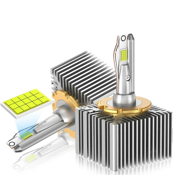 Set 2 x Becuri auto LED D3S, 120W, 6500k,20000 lumeni,canbus