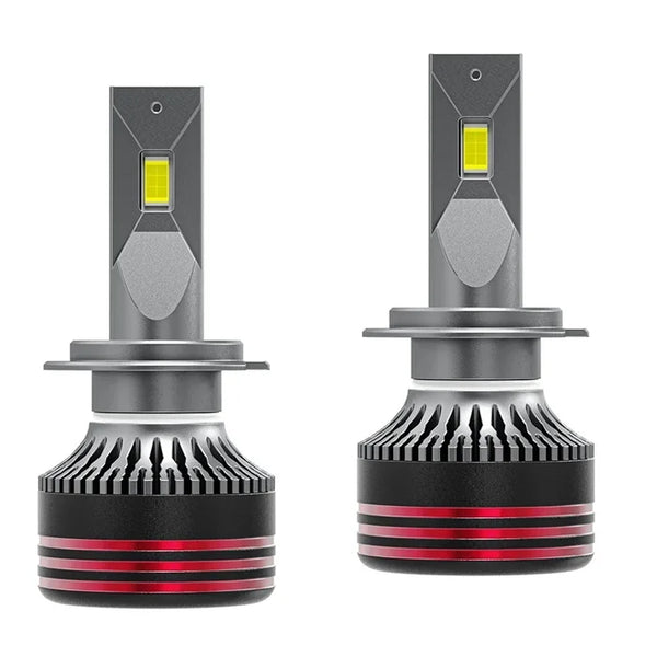 Set 2 x Becuri auto LED, V24 H7, 220w, 6500k,Canbus,30000 lm