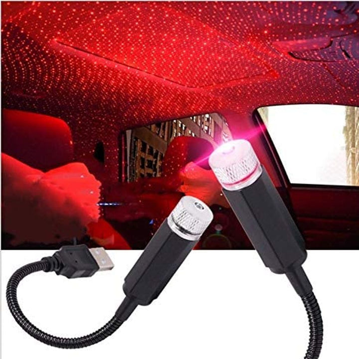 Lampa cu laser proiectie stelute USB, Car Ceiling USB Star - Shopmix