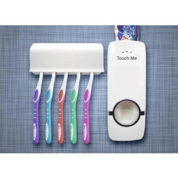 Dozator pasta de dinti prevazut cu suport pentru 5 periute - Shopmix