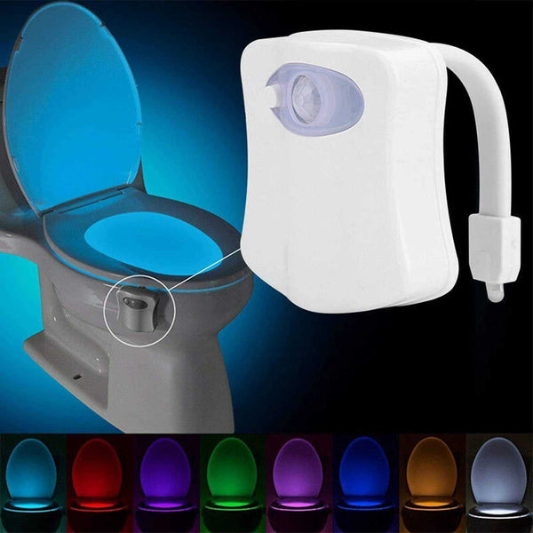 Led pentru vasul de toaleta cu senzor infrarosu de miscare si lumini - Shopmix