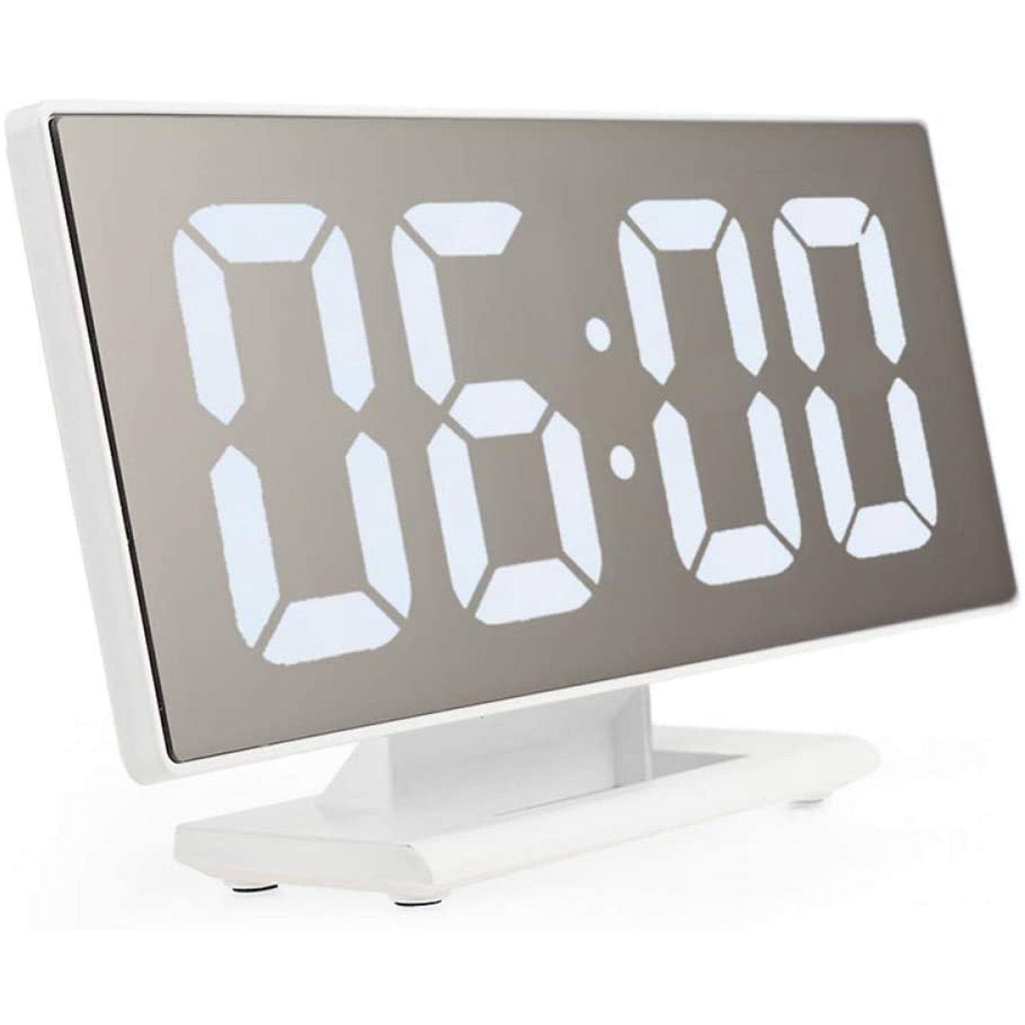 Ceas digital LED cu oglinda, cifre mari, USB, temperatura - Shopmix