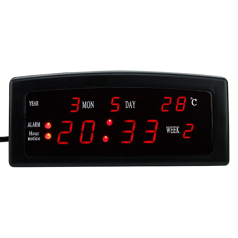 Ceas digital LED cu alarma, calendar si termometru 909A - Shopmix