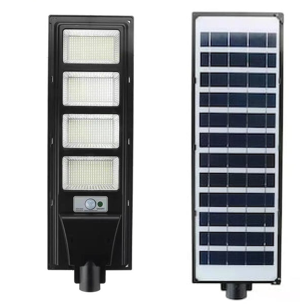 Proiector solar 500W LED iluminat stradal, 1672LED, cu panou solar integrat ,cu senzor de miscare si telecomanda - Shopmix