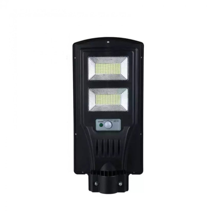 Lampa solara 100W, 300 LED iluminat stradal, cu panou solar integrat, senzor de miscare si telecomanda - Shopmix