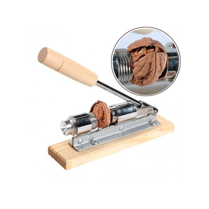 Spargator manual pentru nuci, material otel si lemn - Shopmix