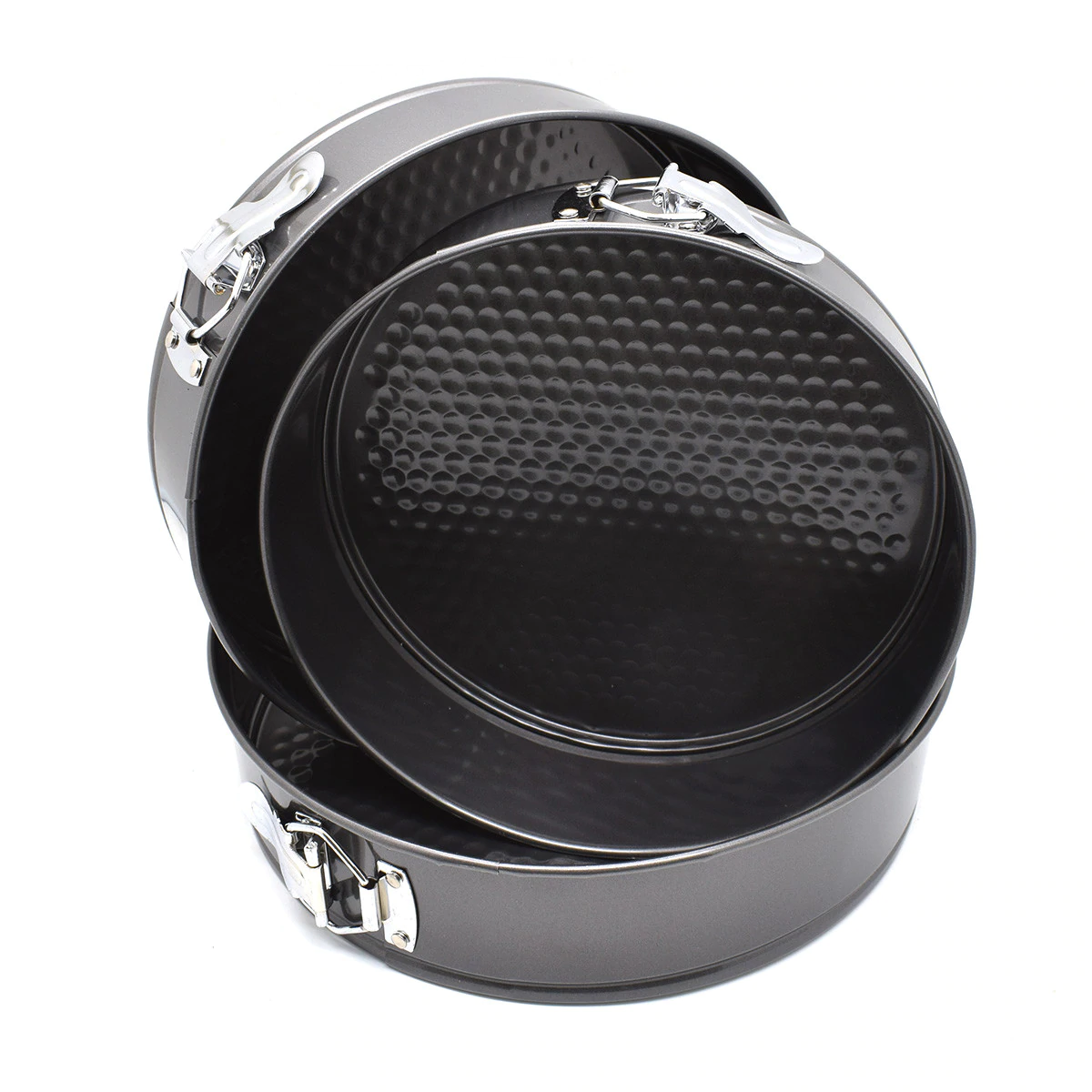 Set 3 forme rotunde pentru tort cu margini detasabile - Shopmix