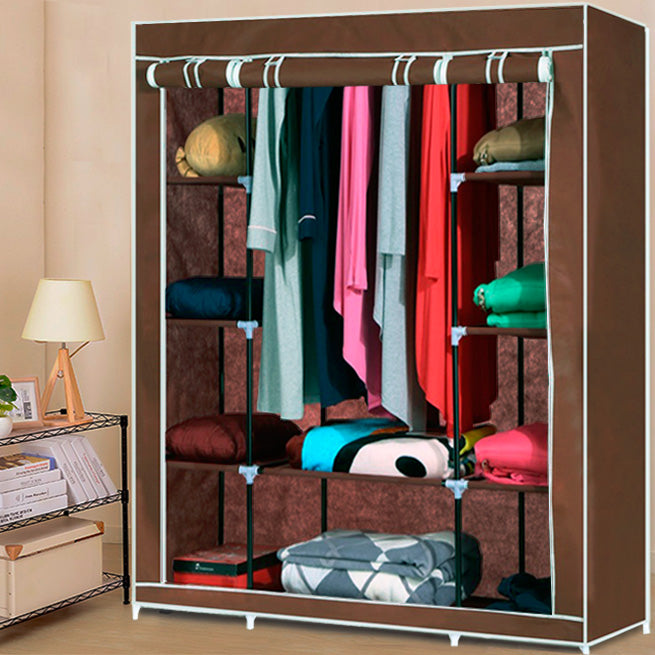 Dulap textil pentru haine, 130 x 45 x 170 cm - Shopmix