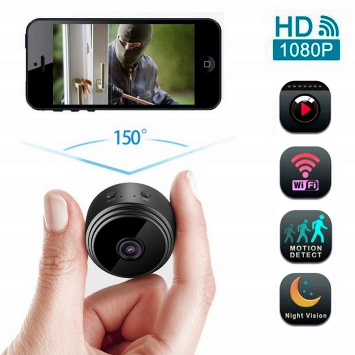Camera video Wi-Fi 1080p HD, unghi 150, NightVision, Senzor de miscare - Shopmix